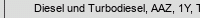 Diesel und Turbodiesel, AAZ, 1Y, TDI, 2E, ADY, AGG, etc